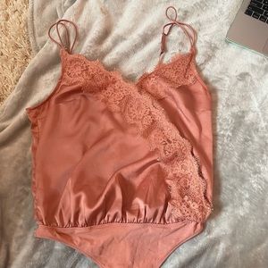 Pink Abercrombie bodysuit